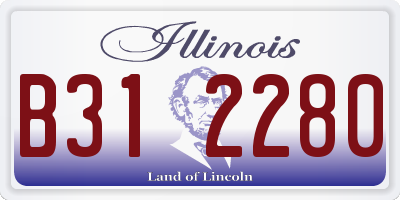 IL license plate B312280