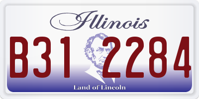 IL license plate B312284