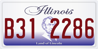 IL license plate B312286