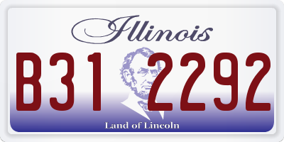 IL license plate B312292