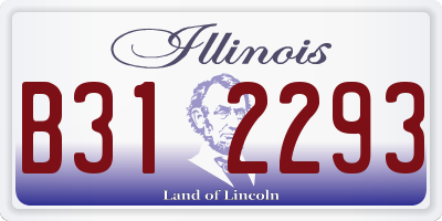 IL license plate B312293