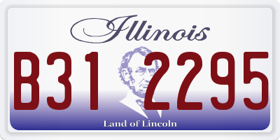 IL license plate B312295