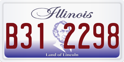 IL license plate B312298