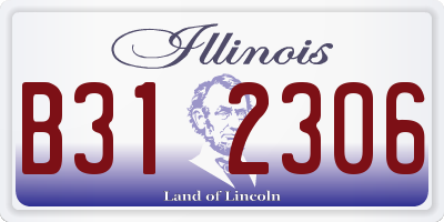 IL license plate B312306