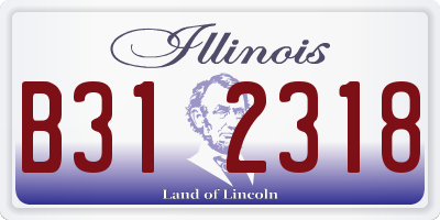 IL license plate B312318