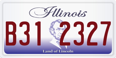 IL license plate B312327