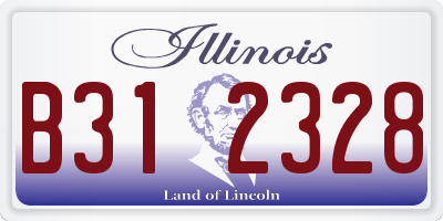 IL license plate B312328