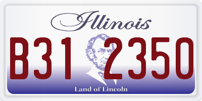 IL license plate B312350