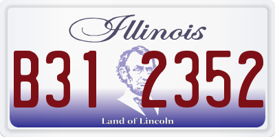IL license plate B312352