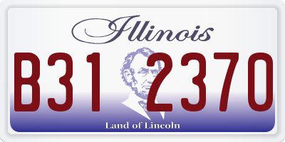 IL license plate B312370
