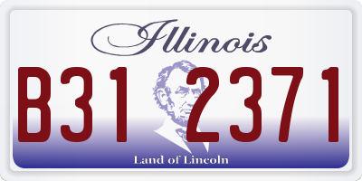 IL license plate B312371