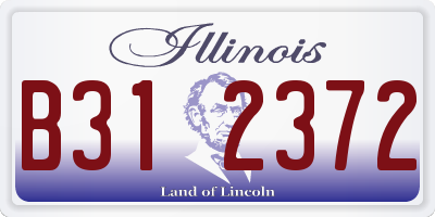 IL license plate B312372