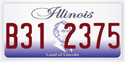 IL license plate B312375