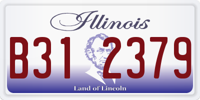 IL license plate B312379