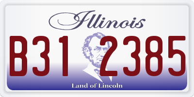 IL license plate B312385
