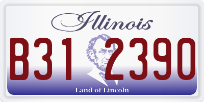 IL license plate B312390
