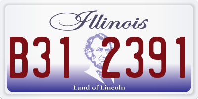 IL license plate B312391