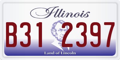 IL license plate B312397