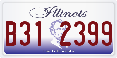 IL license plate B312399