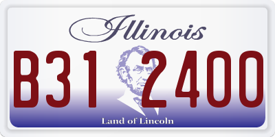 IL license plate B312400
