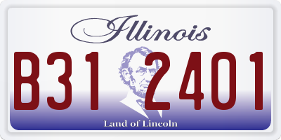 IL license plate B312401