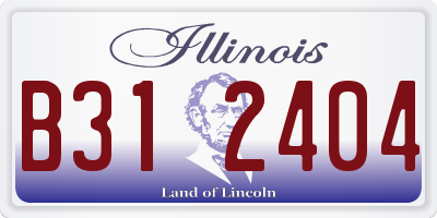IL license plate B312404