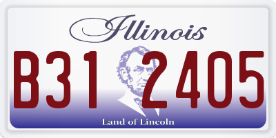IL license plate B312405