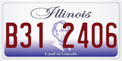 IL license plate B312406