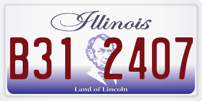 IL license plate B312407