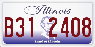 IL license plate B312408