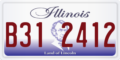IL license plate B312412