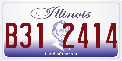 IL license plate B312414