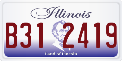 IL license plate B312419
