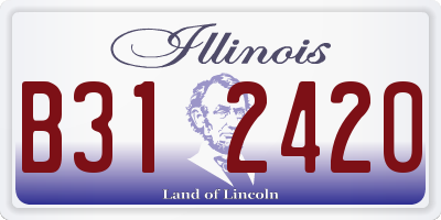 IL license plate B312420