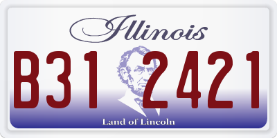 IL license plate B312421