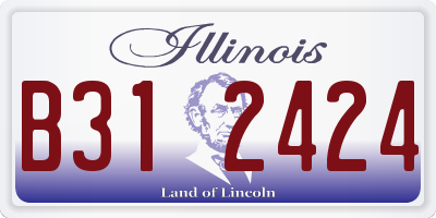 IL license plate B312424
