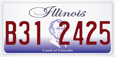 IL license plate B312425