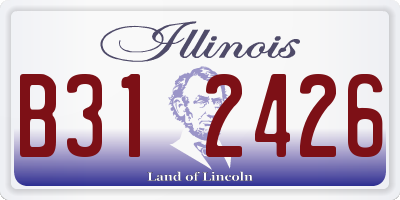 IL license plate B312426