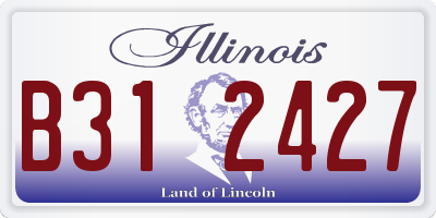 IL license plate B312427