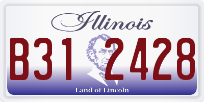 IL license plate B312428