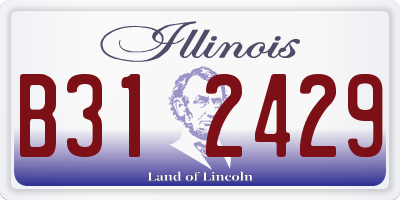 IL license plate B312429