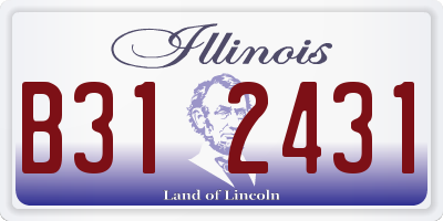 IL license plate B312431