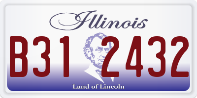 IL license plate B312432