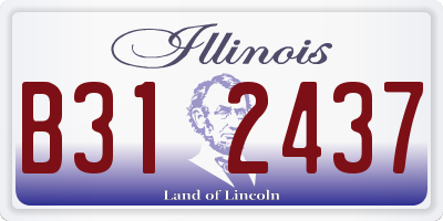 IL license plate B312437