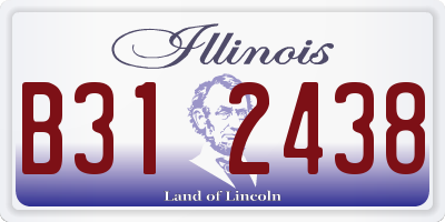 IL license plate B312438