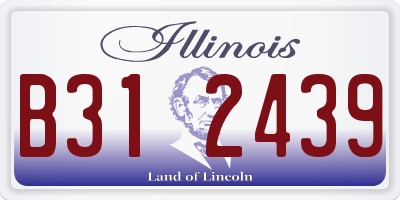 IL license plate B312439