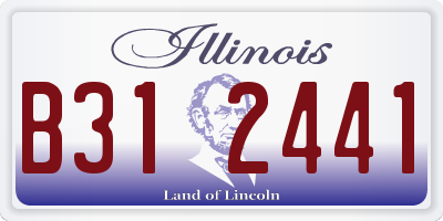 IL license plate B312441