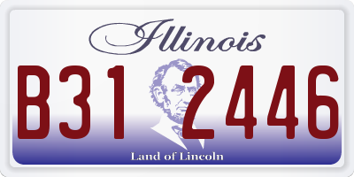 IL license plate B312446