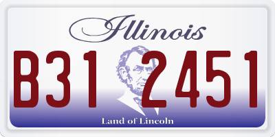 IL license plate B312451