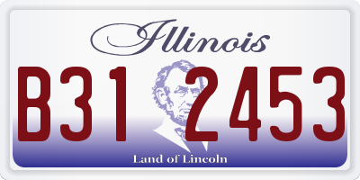 IL license plate B312453